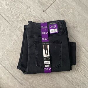 Well Worn Charcoal Denim Pants size 14